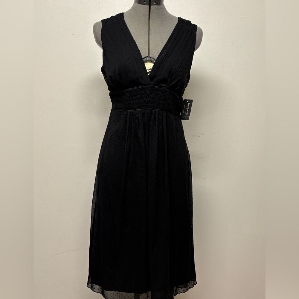Bisou Bisou Michele Bohbot Black Sleeveless Maxi Dress size 8